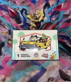 New 2025 World Championships Anaheim Pokemon Tcg Double Deck Box Meowth Chespin - Image 1
