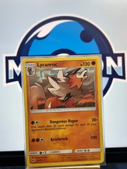 Lycanroc 76/131 Forbidden Light Rare LP 2018 - Image 1