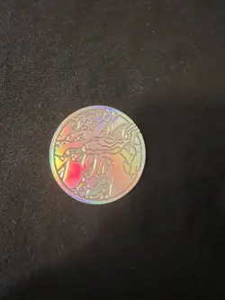 Mega Charizard X EX UPC Ultra Premium Collection Silver Metal Coin 2025 Pokemon - Image 2