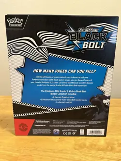 Pokemon TCG Scarlet & Violet: Black Bolt Binder Collection – Factory Sealed NEW - Image 3