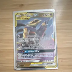 Pokemon Garchomp & Giratina GX TAG TEAM Ultra Rare Holo 146/236 Sm-Unified Minds - Image 1