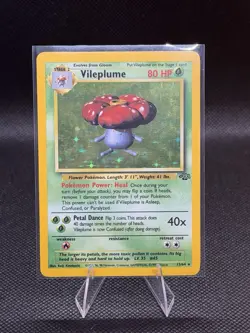 Pokemon TCG Jungle Vileplume #15/64 Unlimited Holo Rare Vintage 1999 LP/MP - Image 1