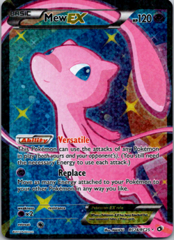 Mew EX Full Art Ultra Rare Legendary Treasures Radiant Collection RC24/RC25 LP - Image 1