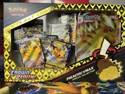 Pokemon Crown Zenith Sealed Pikachu Vmax Special Collection Box 820650851889 - Image 1
