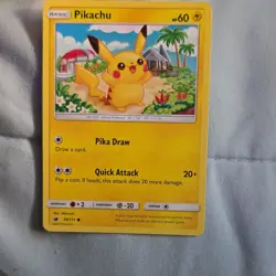 Pokemon TCG Pikachu Sm-Crimson Invasion 30/111 Basic 60 HP Common Regular - Image 1