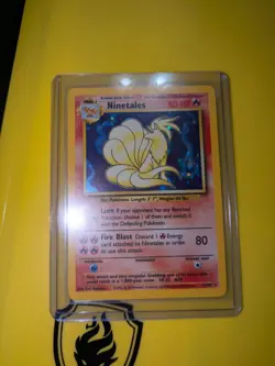 Pokemon Base Set Ninetales 12/102 Holo Lv.32 #38 Unlimited 1999 MINT Condition - Image 4