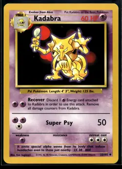1999 Pokemon Game 32 Kadabra LP - Image 1