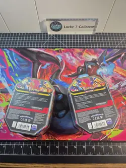 2x Pokemon TCG Mega Charizard X + Y ex Tin Bundle factory Sealed New - Image 4