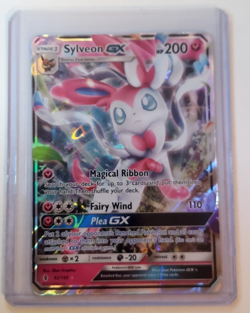 Pokemon TCG Sylveon GX 92/145 Promo Guardians Rising Sun and Moon Full Art LP - Image 1