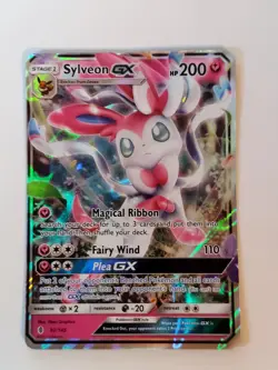 Pokemon TCG Sylveon GX 92/145 Promo Guardians Rising Sun and Moon Full Art LP - Image 3