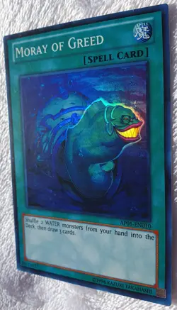 Yugioh 1x Moray of Greed AP01-EN010 Super Rare Unlimited Edition Near Mint - Image 5