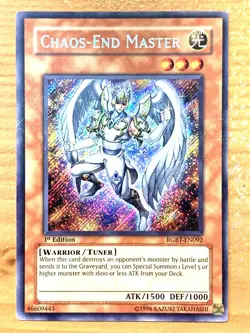 yugioh Chaos End Master RGBT-EN092 1st Edition Secret Rare Near Mint - Image 1
