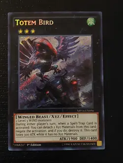 Yu-Gi-Oh! Totem Bird MP14-EN056 Secret Rare 1st Edition - Image 1