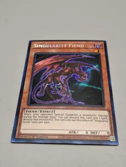 Yugioh! Singularity Fiend - MZTM-EN042 - Secret Rare - 1st Edition Near Mint, En - Image 1