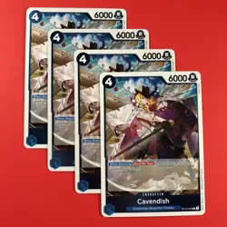 One Piece CCG | (Cavendish | OP10-045) x4 | Playset English Card TCG Rare Foil - Image 1