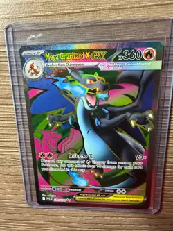 Pokemon Mega Charizard X EX 109/094 Me02: Phantasmal Flames Ultra Rare Holo EN - Image 2