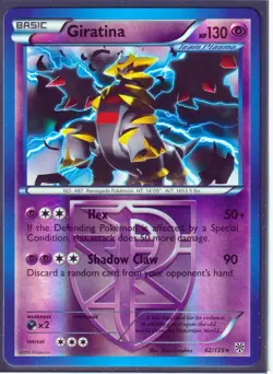 POKEMON 2012 GIRATINA (Team Plasma) 62/135 -PLASMA STORM-REVERSE HOLO NM/LP (G3) - Image 1