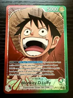 Monkey D Luffy OP13-001 L Leader Alt Art Carrying On His Will OPCG English - Image 1