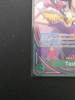 One Piece Tashigi EB03-018 SR English Super Rare Near Mint Condition Foil - Image 5