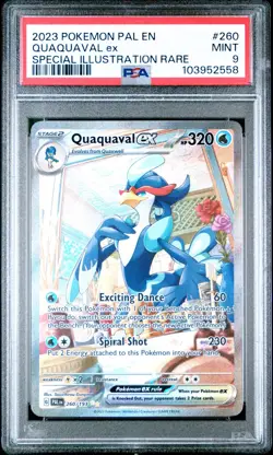 PSA 9 Quaquaval EX Special Illustration Rare Pokemon TCG Card 260/193 - Image 1