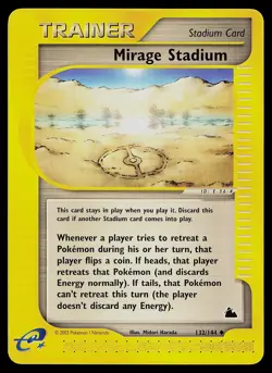Pokemon Card - Mirage Stadium Skyridge 132/144 Non Holo - Image 1