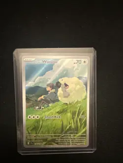 Pokemon TCG Hop's Wooloo 170/159 Sv09: Journey Together IR Holo Card - Image 1