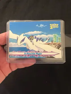 “Pokemon the Movie 2000” Topps Card - A Fanciful Flight Non Holo Blue Logo NM+ - Image 1