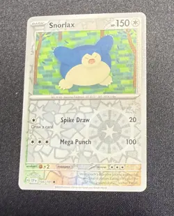 Snorlax 144/191 Reverse Holo Surging Sparks SSP Pokemon Card - Excellent - Image 1