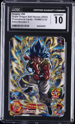 2023 SUPER DRAGON BALL HEROES PROMO CARDS #PUMS13-23 GOGETA: BM CGC 10 GEM MINT - Image 1