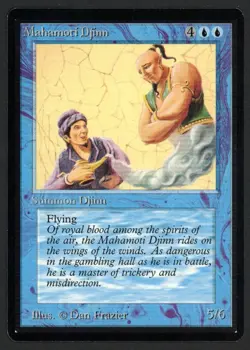 ***Beta Mahamoti Djinn*** MTG Beta Magic Kid Icarus - Image 1