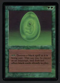 ***Beta Lifeforce*** MTG Beta Magic Kid Icarus - Image 1