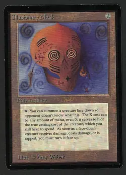 ***Beta Illusionary Mask*** MTG Beta Magic Kid Icarus - Image 1