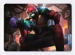 Raphael, Tough Turtle 9/54 MTG Art Series: Teenage Mutant Ninja Turtles (ASTMT) - Image 1