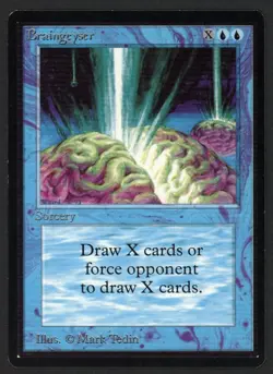 ***Beta Braingeyser*** MTG Beta Magic Kid Icarus - Image 1