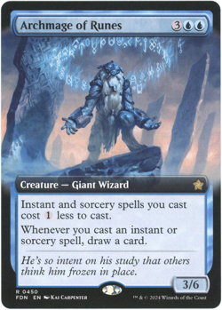 Archmage of Runes (Extended Art) - 0450 - Foundations - MTG NM/M - Image 1