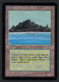 ***Beta Tropical Island*** MTG Beta Magic Kid Icarus - Image 1