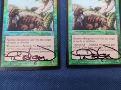 MTG 4x Nimble Mongoose 258/350 Odyssey Foil Playset Signed Auto Terese Nielsen - Image 3