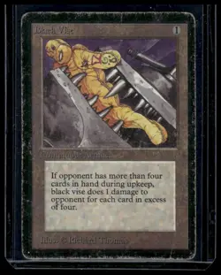 MTG Alpha Edition Black Vise Magic The Gathering Heavy Play HP - Image 1