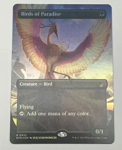 Birds of Paradise (Anime Borderless) Ravnica Remastered Foil NM - Image 1