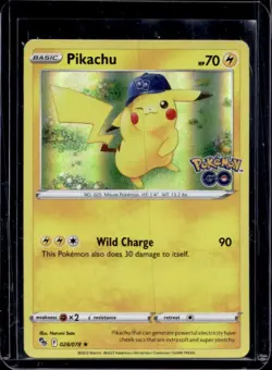 2022 Pokemon SWSH Pokemon GO Pikachu #028/078 - Image 1