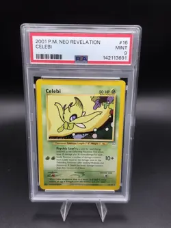 Pokemon Celebi #16 Neo Revelation - PSA 9 - Vintage 2001 - Image 1