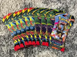 Pokemon Mega Evolution Phantasmal Flames Sleeved Booster Pack - Lot Of 10 - Image 1