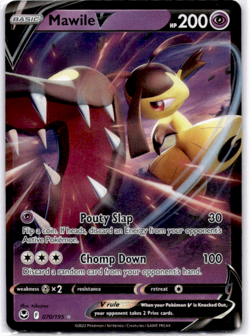 Mawile V 070/195 Sword & Shield (NM) - Silver Tempest Pokemon TCG - Image 1