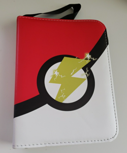 200 Pocket TCG Pokemon Card Binder Gold Lightning Pokeball NEW - Image 1