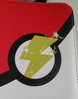 200 Pocket TCG Pokemon Card Binder Gold Lightning Pokeball NEW - Image 2