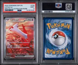 2024 Pokemon Surging Sparks #239 Latias Ex Special Illustration Rare PSA 9 - Image 3