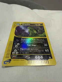 Pokemon 2003 Tyranitar 40/147 Aquapolis Reverse Holo Card - Image 2