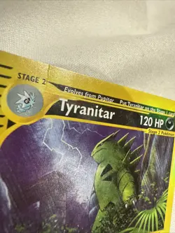 Pokemon 2003 Tyranitar 40/147 Aquapolis Reverse Holo Card - Image 5