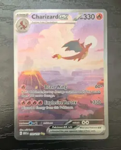 Pokemon 2023 - Charizard ex 199/165 - Scarlet & Violet 151 Holo - Near Mint - Image 1