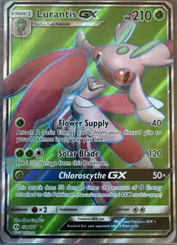 Pokemon Card Lurantis GX (Full Art) Ultra Rare SM Base Set 138/149 - Image 1